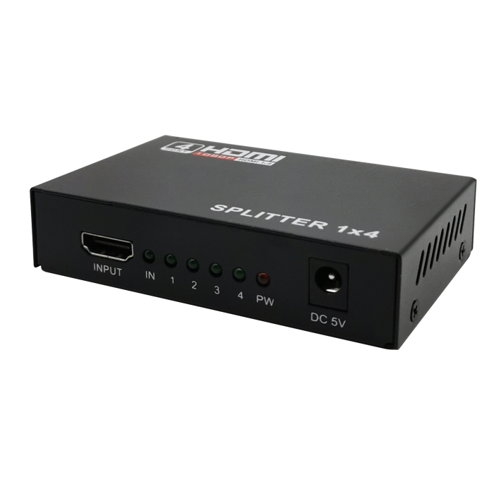 1 in 4 out HDMI splitter mini 4K