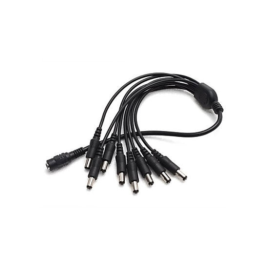 1 to 8 DC power splitter cable