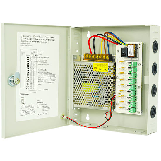 DC12V 10A 9 way outputs Power Box