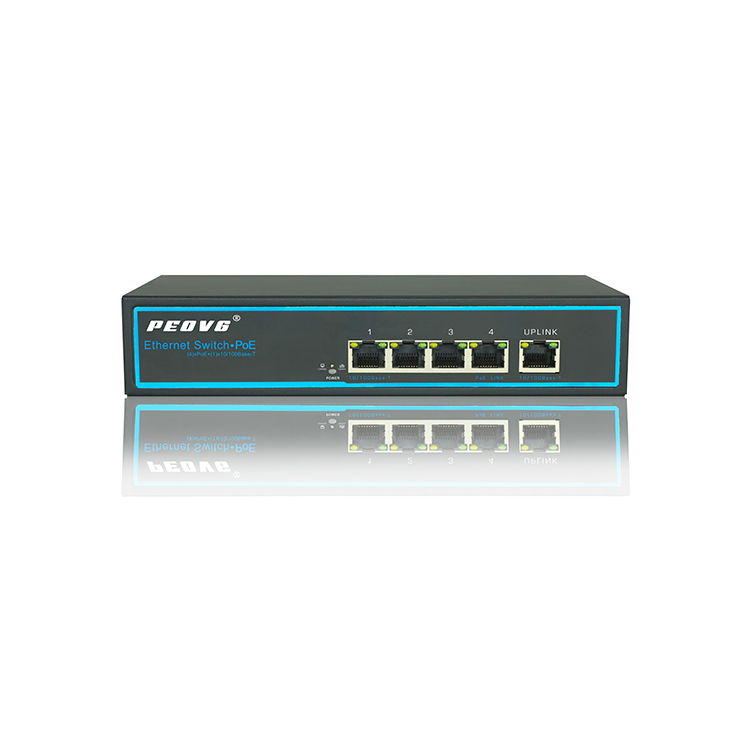 Megabyte 4 Channels Poe Switch 1 Uplink 75W