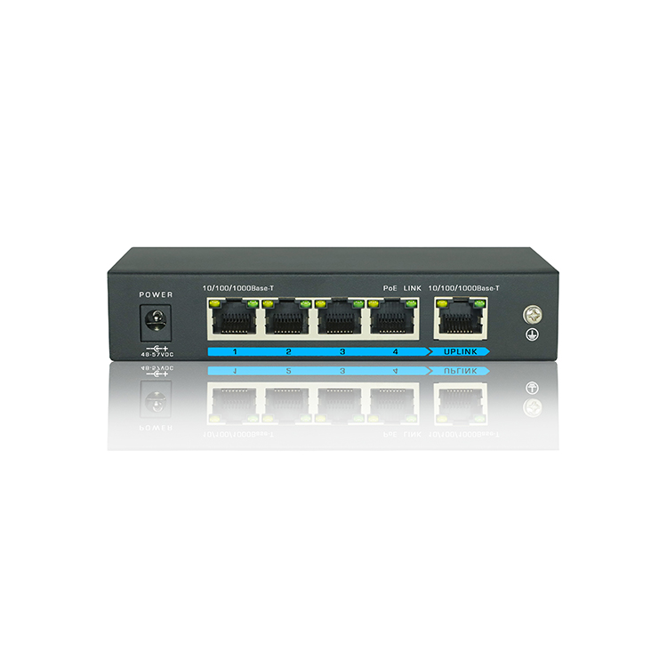 Desktop 65W 4 ports POE switch Gigabit