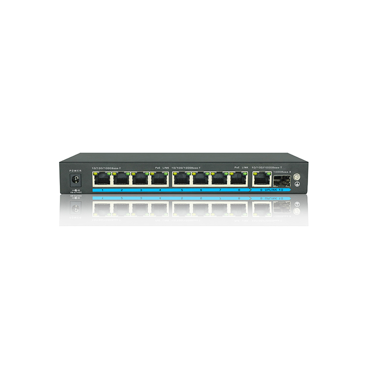 1 Uplink 1 SFP 120W 8 ports POE switch