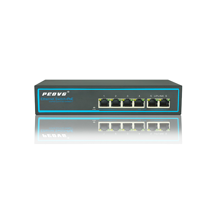 75W 4 ports POE switch 1G 2 Uplink